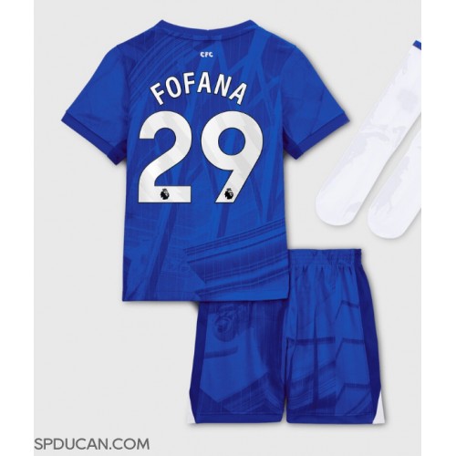 Dječji Nogometni Dres Chelsea Wesley Fofana #29 Domaci 2025-26 Kratak Rukav (+ Kratke hlače)